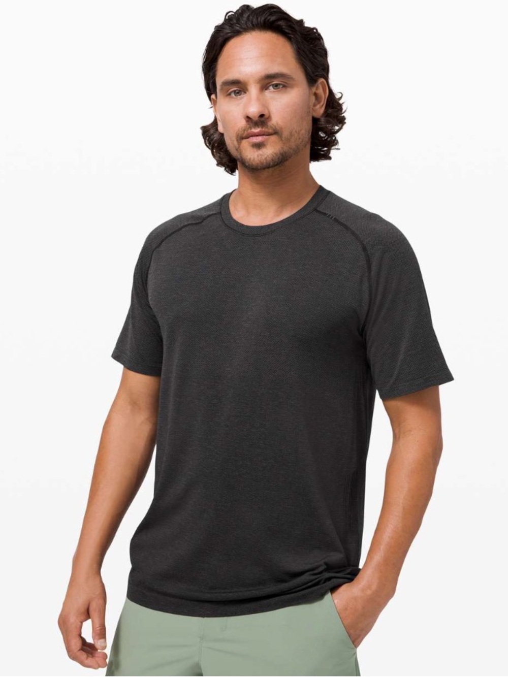 lululemon Metal Vent Tech Short Sleeve Shirt (Deep Coal/Black)